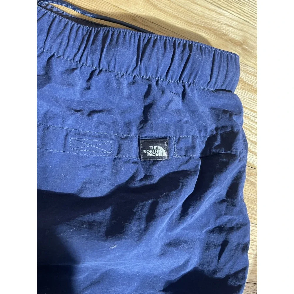 The North Face Cargo Hiking Shorts Men's XL Navy Belted Outdoor Trail Nylon
